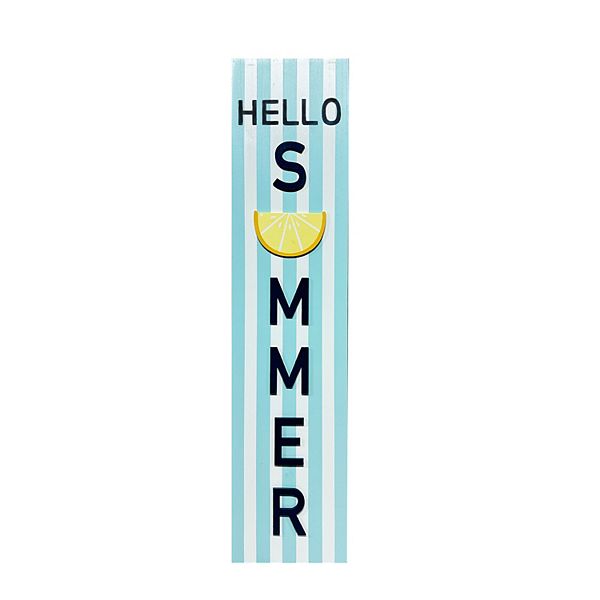 Celebrate Together™ Summer Hello Summer Striped Porch Leaner - Multi