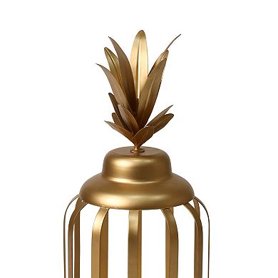 Celebrate Together™ Summer Gold Pineapple Metal Outdoor Lantern