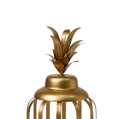 Celebrate Together™ Summer Gold Pineapple Metal Outdoor Lantern