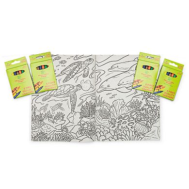 Montrose Colors Three Little Twigs: Animals of the World 8 Coloring Books & 8 Crayon Packs Bundle
