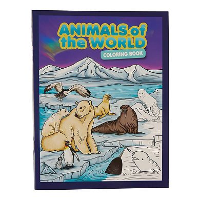 Montrose Colors Three Little Twigs: Animals of the World 8 Coloring Books & 8 Crayon Packs Bundle