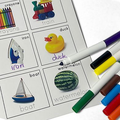 Montrose Colors Three Little Twigs: Write & Wipe 8 Reusable Books & Markers Bundle