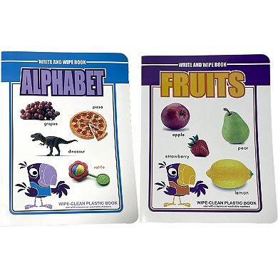 Montrose Colors Three Little Twigs: Write & Wipe 8 Reusable Books & Markers Bundle