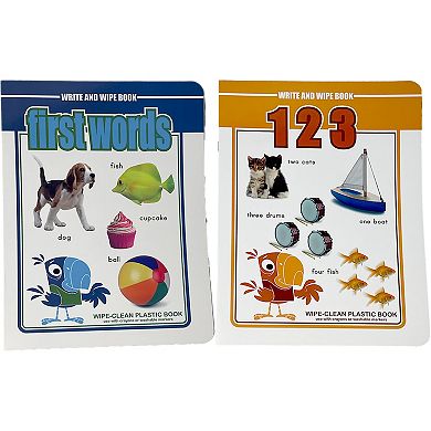 Montrose Colors Three Little Twigs: Write & Wipe 8 Reusable Books & Markers Bundle