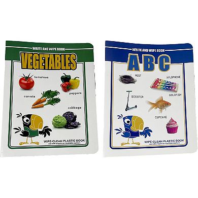 Montrose Colors Three Little Twigs: Write & Wipe 8 Reusable Books & Markers Bundle