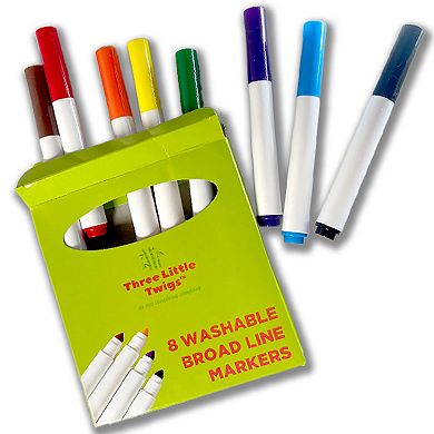 Montrose Colors Three Little Twigs: Write & Wipe 8 Reusable Books & Markers Bundle