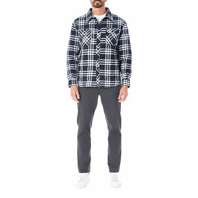 Men's Smith's Workwear Quilted Flannel Shirt Jacket