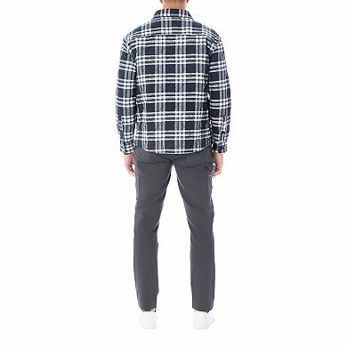 Men's Smith's Workwear Quilted Flannel Shirt Jacket