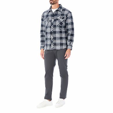 Men's Smith's Workwear Quilted Flannel Shirt Jacket
