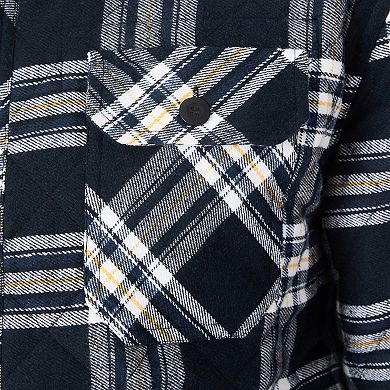 Men's Smith's Workwear Quilted Flannel Shirt Jacket