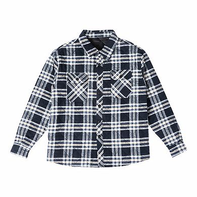 Men's Smith's Workwear Quilted Flannel Shirt Jacket