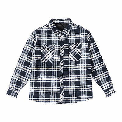 Men's Smith's Workwear Quilted Flannel Shirt Jacket