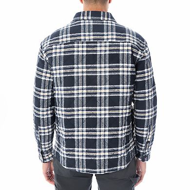 Men's Smith's Workwear Quilted Flannel Shirt Jacket