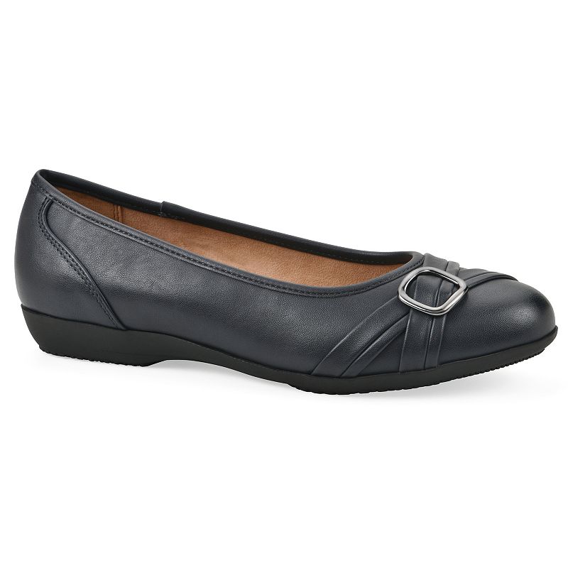 Cliffs by White Mountain Calming Women's Ballet Flats, Size: 10 Wide, New Blue Smo