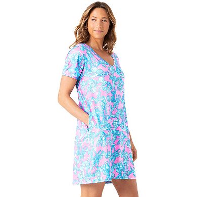 Women's Stella Parker Short Sleeve Cover-Up Swim Dress