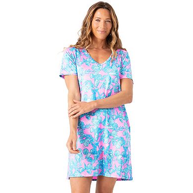 Women's Stella Parker Short Sleeve Cover-Up Swim Dress