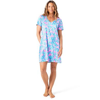 Women's Stella Parker Short Sleeve Cover-Up Swim Dress