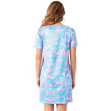 Women's Stella Parker Short Sleeve Cover-Up Swim Dress