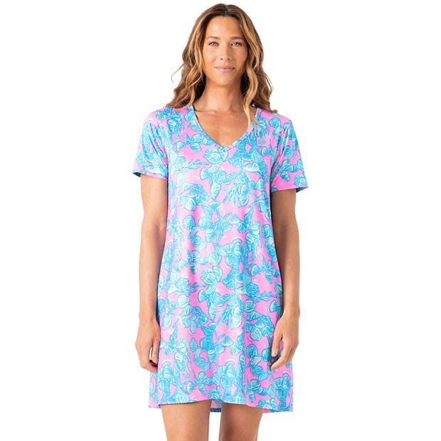 Women's Stella Parker Short Sleeve Cover-Up Swim Dress