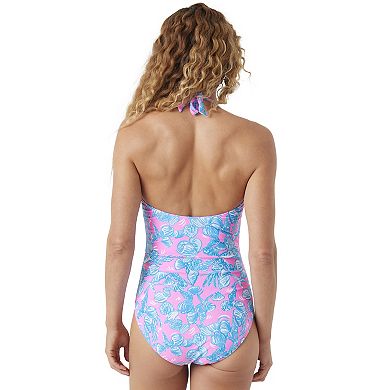 Women's Stella Parker She Sells Seashells One-Piece Swimsuit with Tummy Panel