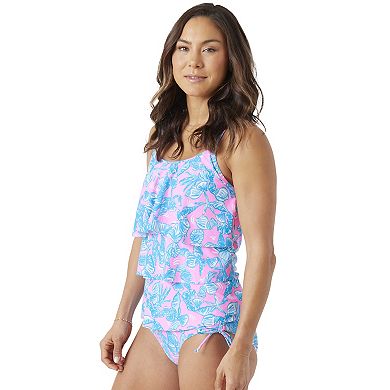 Women's Stella Parker She Sells Seashells Two Tiered Tankini Swim Top