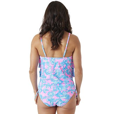 Women's Stella Parker She Sells Seashells Two Tiered Tankini Swim Top