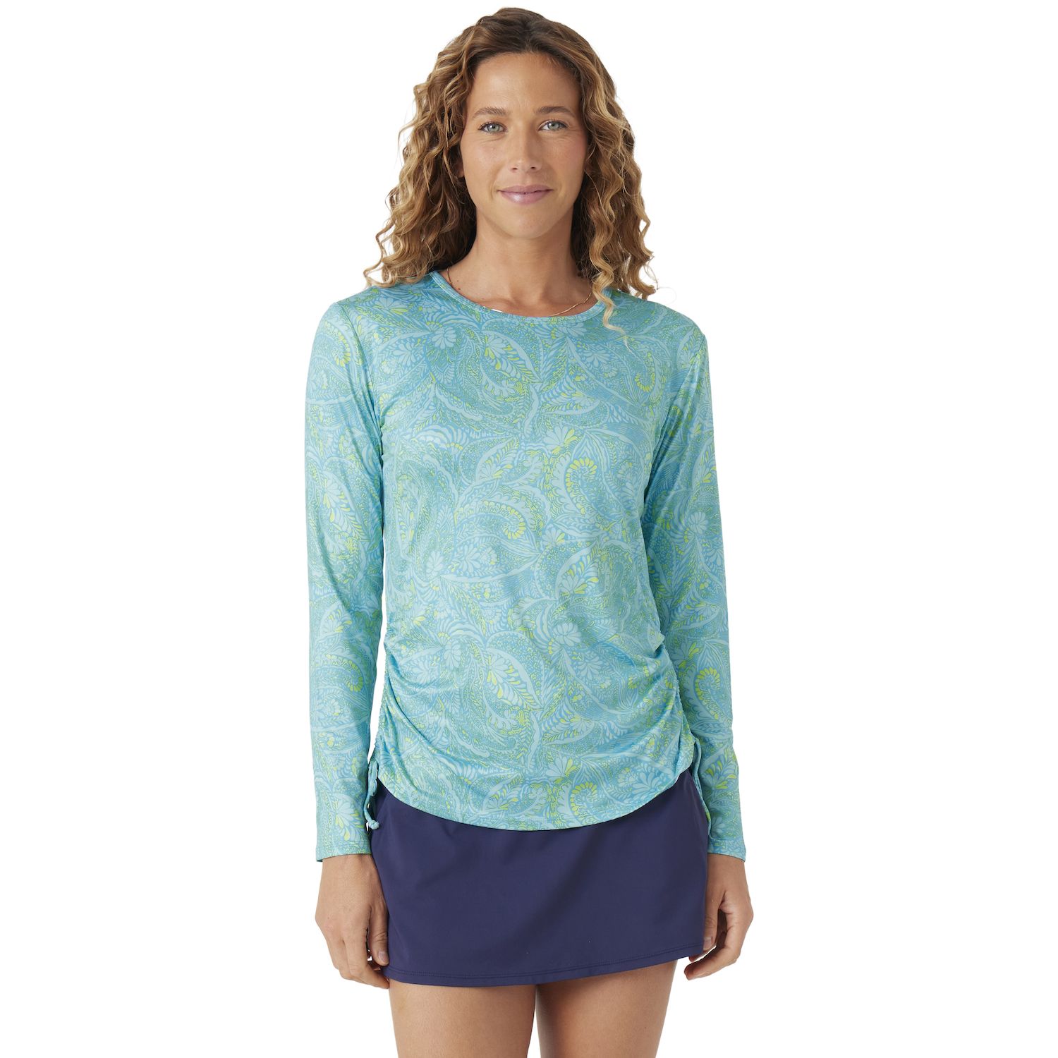 Stella Parker Damen Rashguard Langarm – UPF 30+, Dehnbar, Mit Seitlichen Bändern