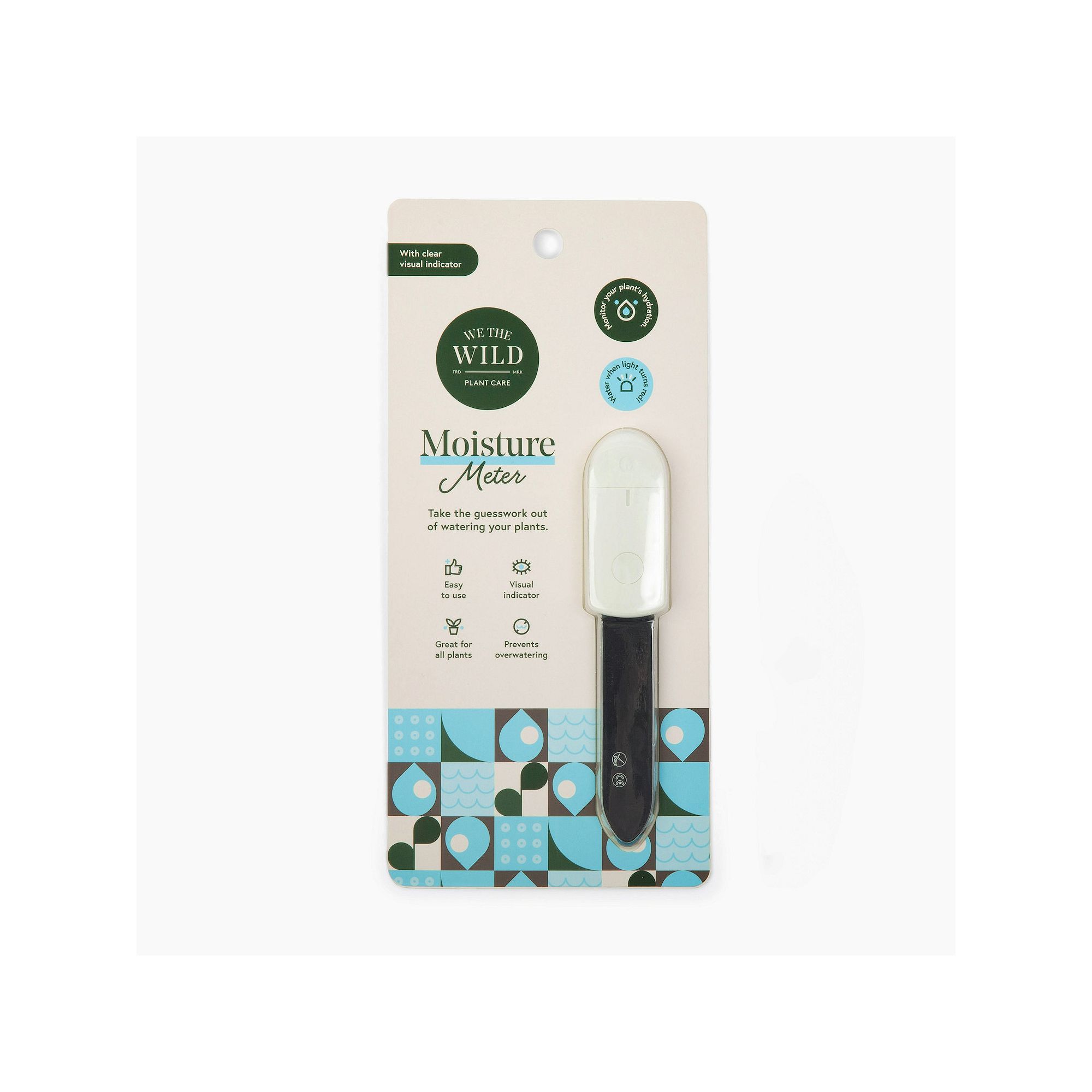 We The Wild Plant Care Moisture Meter, White