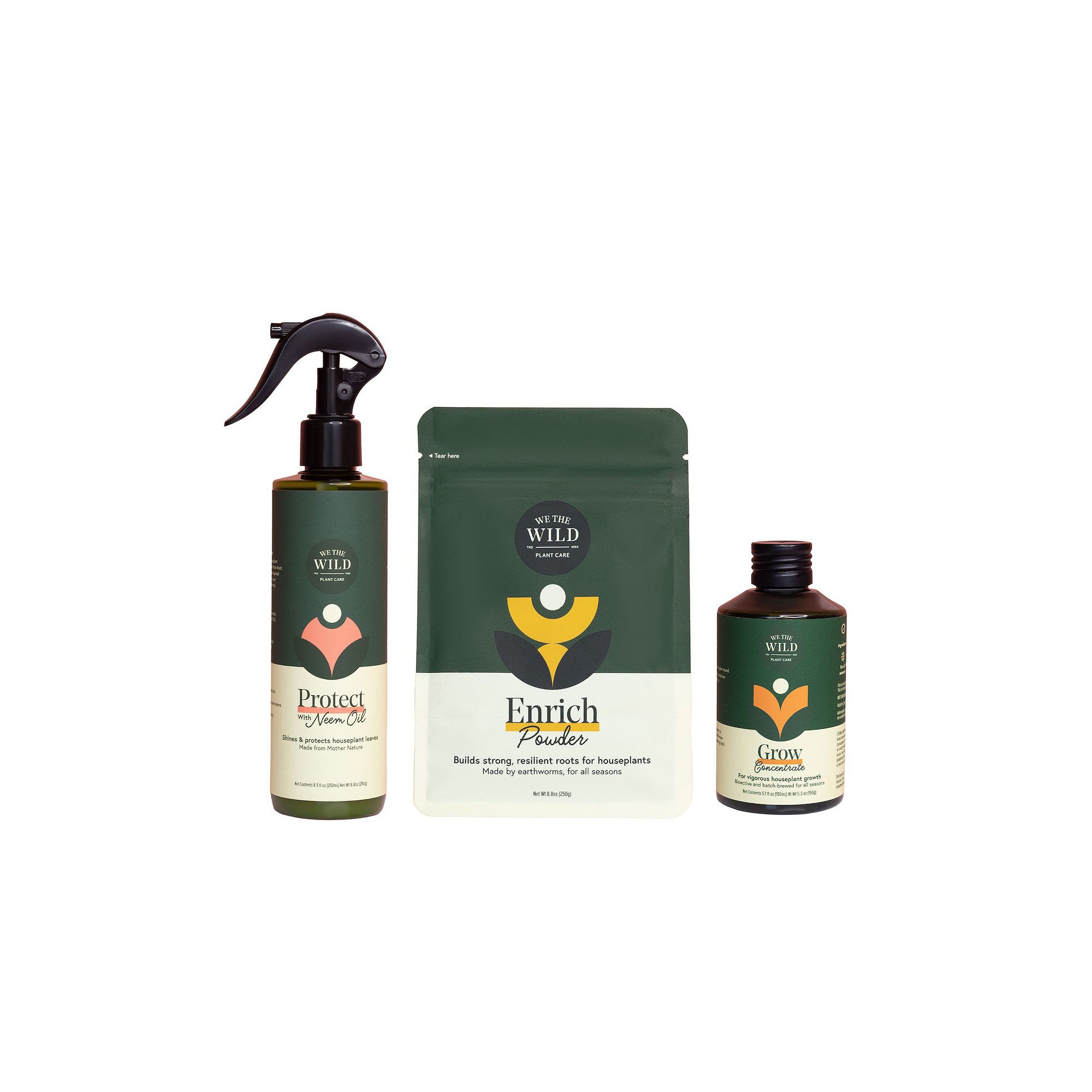We The Wild Houseplant Taster Kit, Green