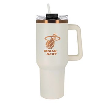 Miami Heat Cream & Copper-Tone 40 oz. Colossus Travel Mug with Handle
