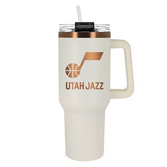 Utah Jazz Cream & Copper-Tone 40 oz. Colossus Travel Mug with Handle