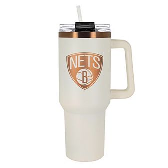 Brooklyn Nets Cream & Copper-Tone 40 oz. Colossus Travel Mug with Handle