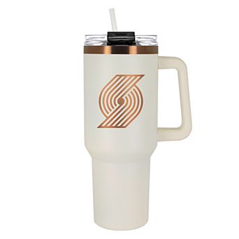 Portland Trail Blazers Cream & Copper-Tone 40 oz. Colossus Travel Mug with Handle