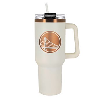 Golden State Warriors Cream & Copper-Tone 40 oz. Colossus Travel Mug with Handle