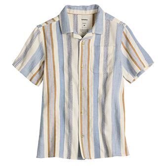 Boys 8-20 Sonoma Goods For Life® Adaptive Easy Dressing Short Sleeve Camp Shirt