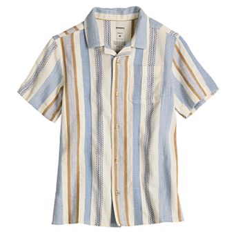 Boys 8-20 Sonoma Goods For Life® Adaptive Easy Dressing Short Sleeve Camp Shirt