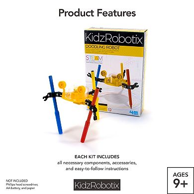 Toysmith 4M STEM Doodling Robot Science Kit