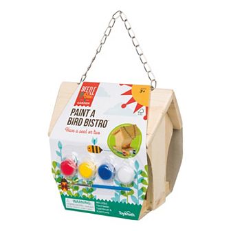 Toysmith Beetle & Bee Build & Paint A Bird Bistro