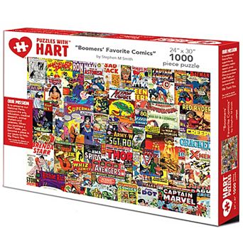 Hart Puzzles Boomers' Favorite Comics 1000 pc Puzzle