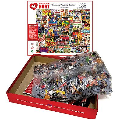 Hart Puzzles Boomers' Favorite Comics 1000 Piece Puzzle