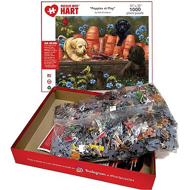 Hart Puzzles Puppies At Play 1000 Piece Puzzle