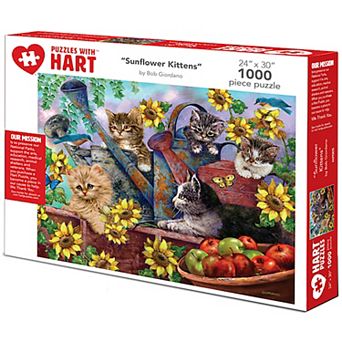 Hart Puzzles Sunflower Kittens 1000 pc Puzzle