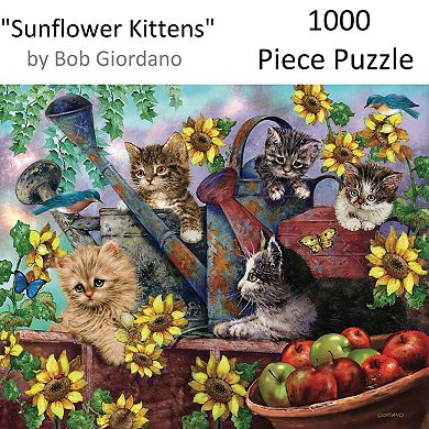 Hart Puzzles Sunflower Kittens 1000 Piece Puzzle