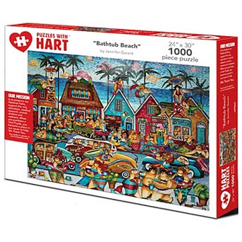 Hart Puzzles Bathtub Beach 1000 pc Puzzle