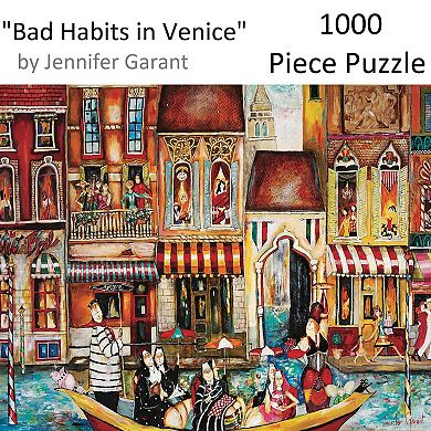 Hart Puzzles Bad Habits in Venice 1000 Piece Puzzle