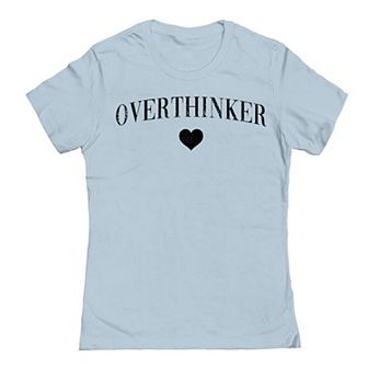 Junior's Grayson Threads by Tai Apparel Overthinker Graphic Tee