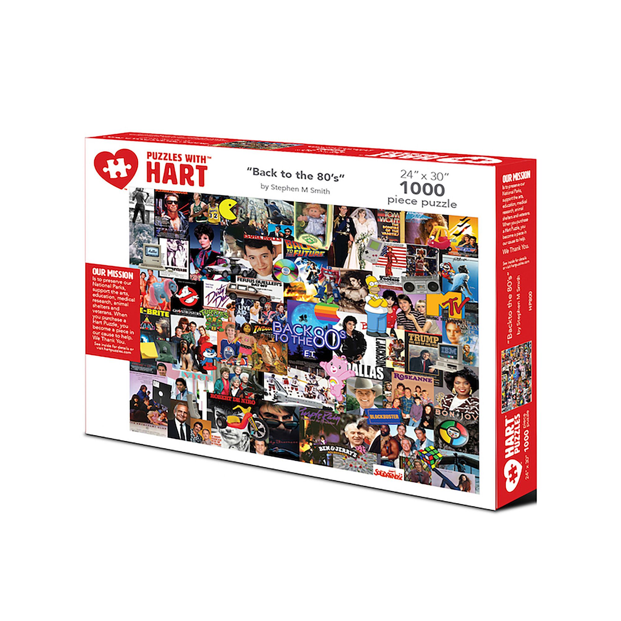 Hart Puzzles Back to the 80s 1000 Piece Puzzle, Multi