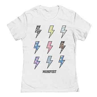 Junior's Grayson Threads by Tai Apparel Manifest Bolts Graphic Tee