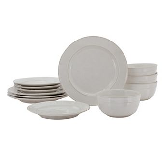 Mingle & Co. Mariana Rim 12 pc Dinnerware Set