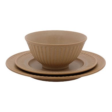 Mingle & Co. Fluted Rim 12-pc. Dinnerware Set